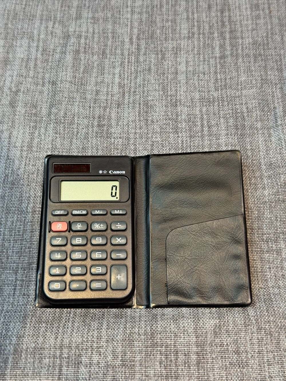 Canon LS-25HII Pocket Calculator with Wallet Case